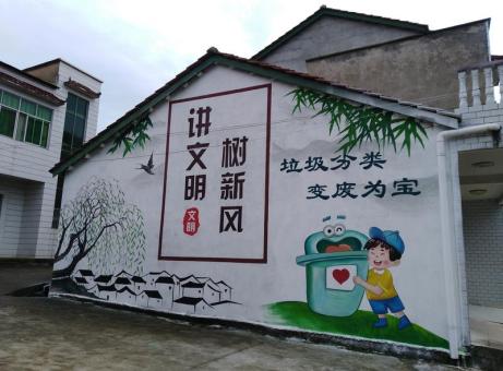 双牌墙绘是现在流行的墙体广告